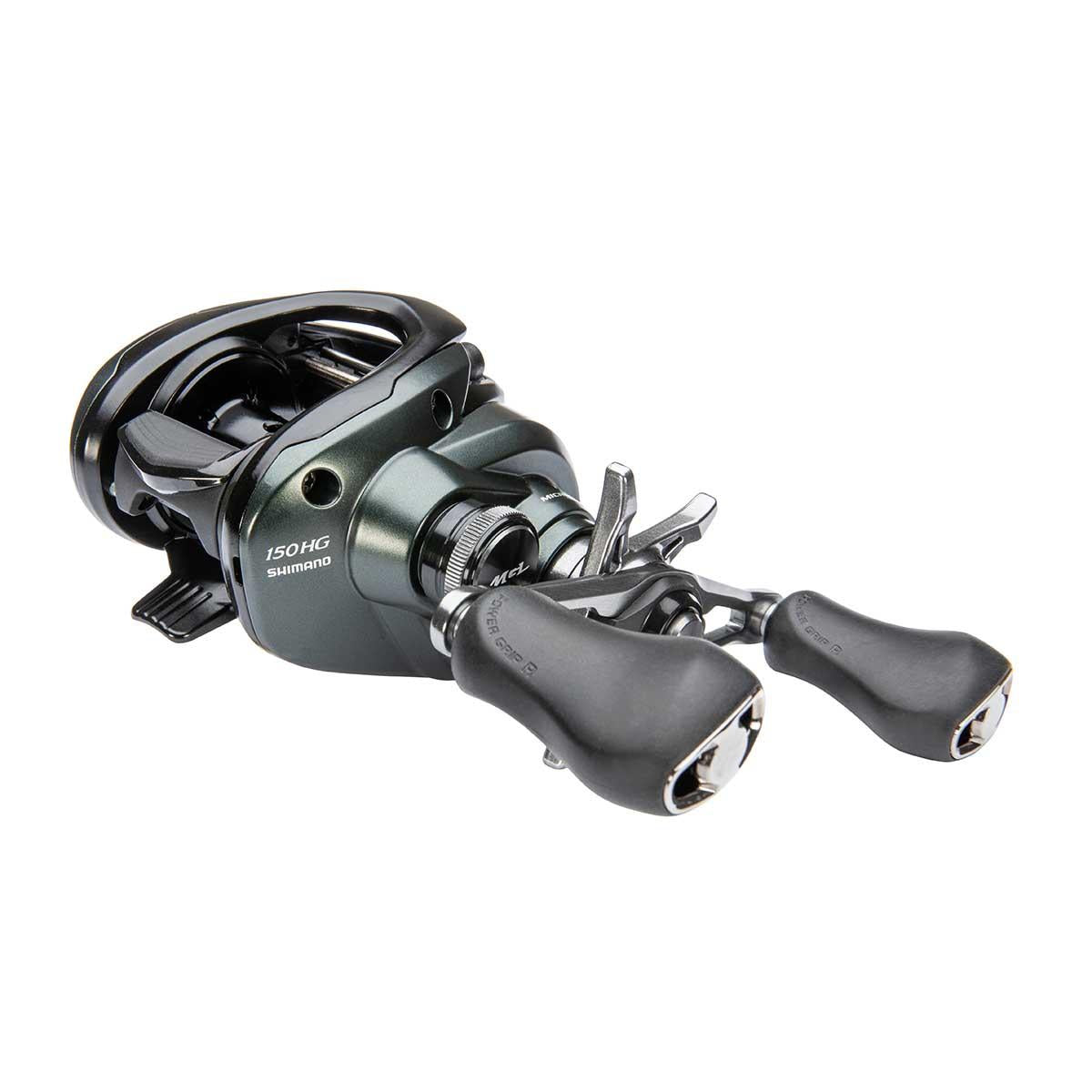 View of Baitcast_Reels Shimano Curado 150 MGL Baitcast Reels available at EZOKO Pike and Musky Shop