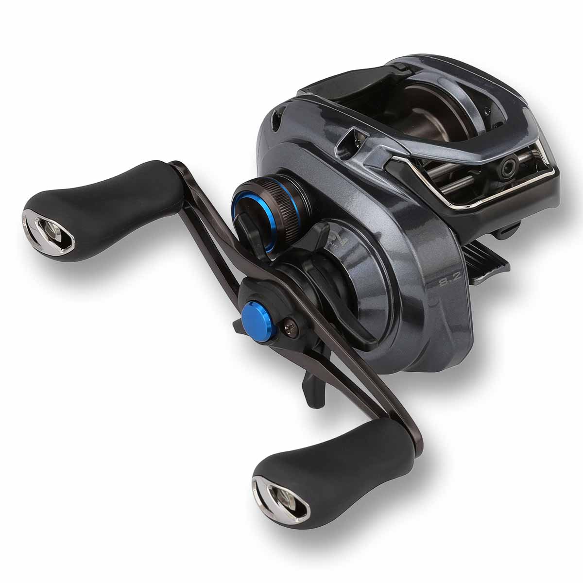 View of Baitcast_Reels Shimano SLX 70 Baitcast Reels 8.2:1 Right available at EZOKO Pike and Musky Shop