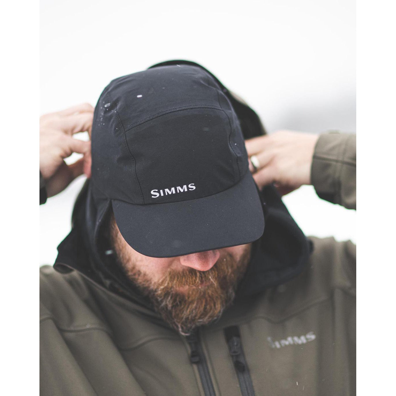 View of Hats Simms Challenger Insulated Hat Black available at EZOKO Pike and Musky Shop
