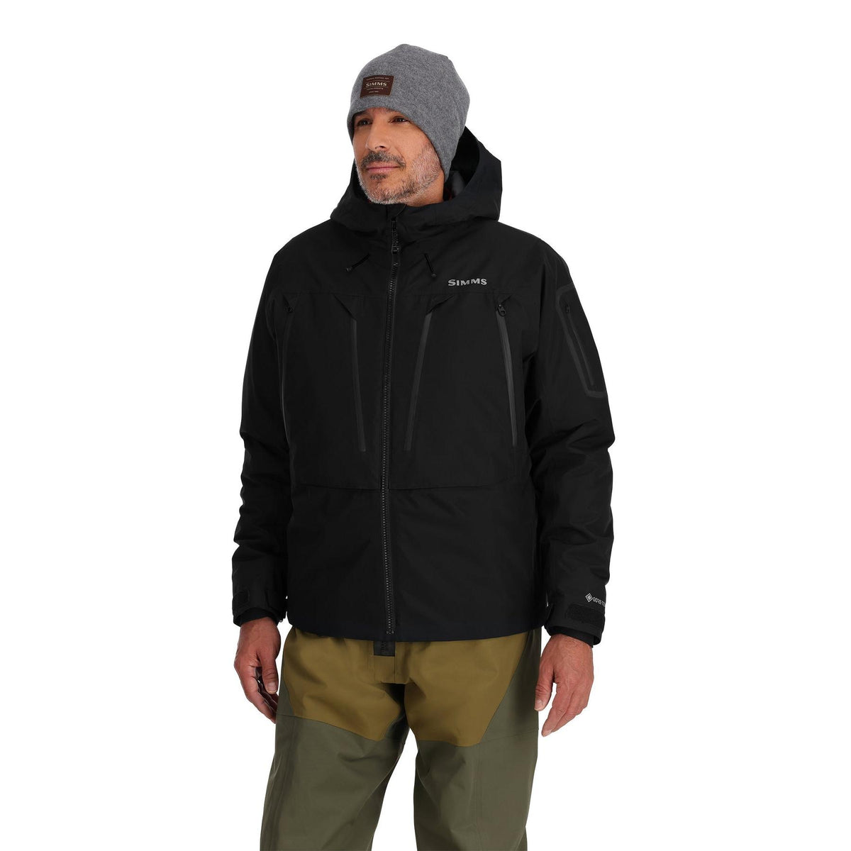 View of Simms Men's Bulkley Insulated Wading Jacket available at EZOKO Fishing
