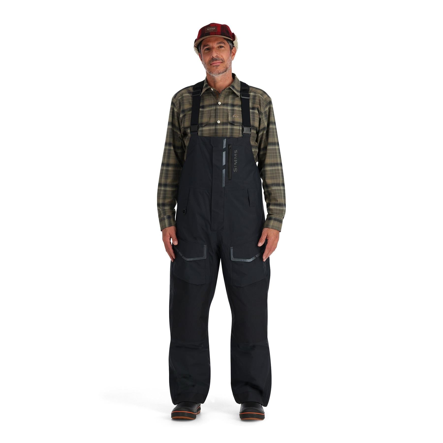 View of Bibs-Pants Simms Men's Challenger Insulated Bib available at EZOKO Fishing