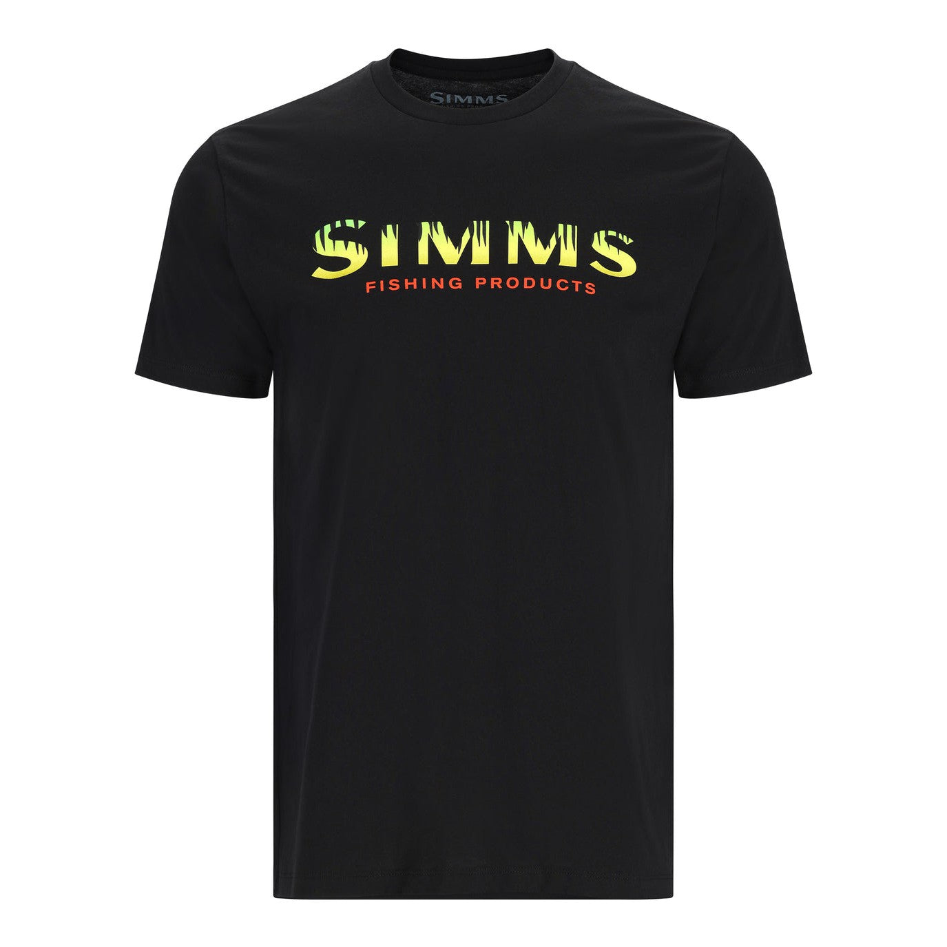Simms Logo T-shirt - Black - Neon