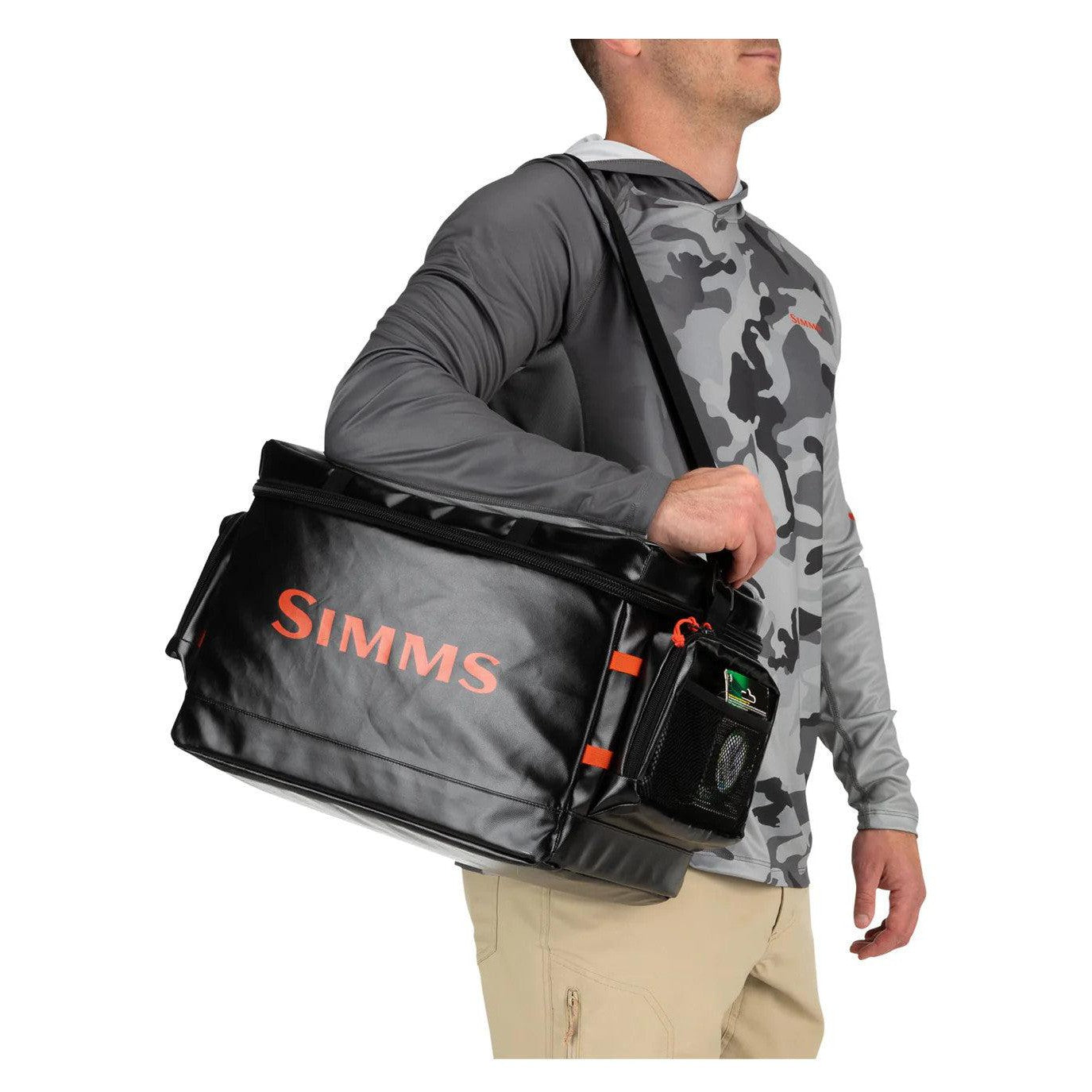 View of Tackle_Storage Stash Bag Black available at EZOKO Pike and Musky Shop