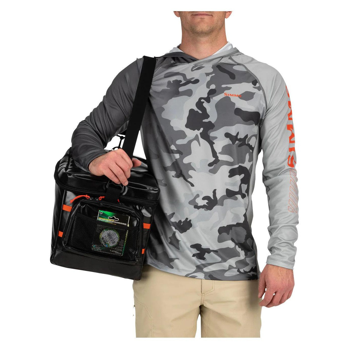 View of Tackle_Storage Stash Bag Black available at EZOKO Pike and Musky Shop