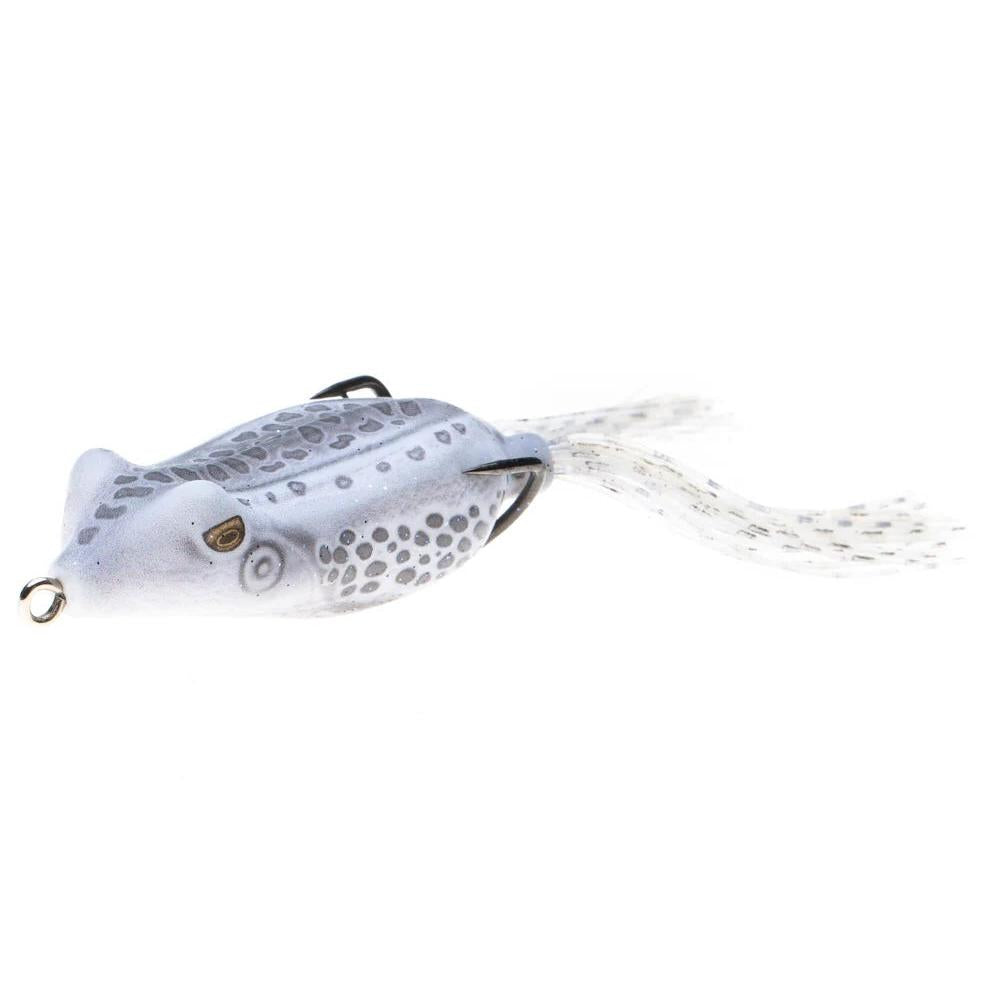 View of Top Waters Snag Proof Phat Frog 3" Grey Ghost available at EZOKO Fishing
