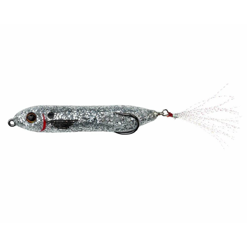 View of Top Waters Snag Proof Zoo Dog 3/5oz Silver Minnow available at EZOKO Fishing