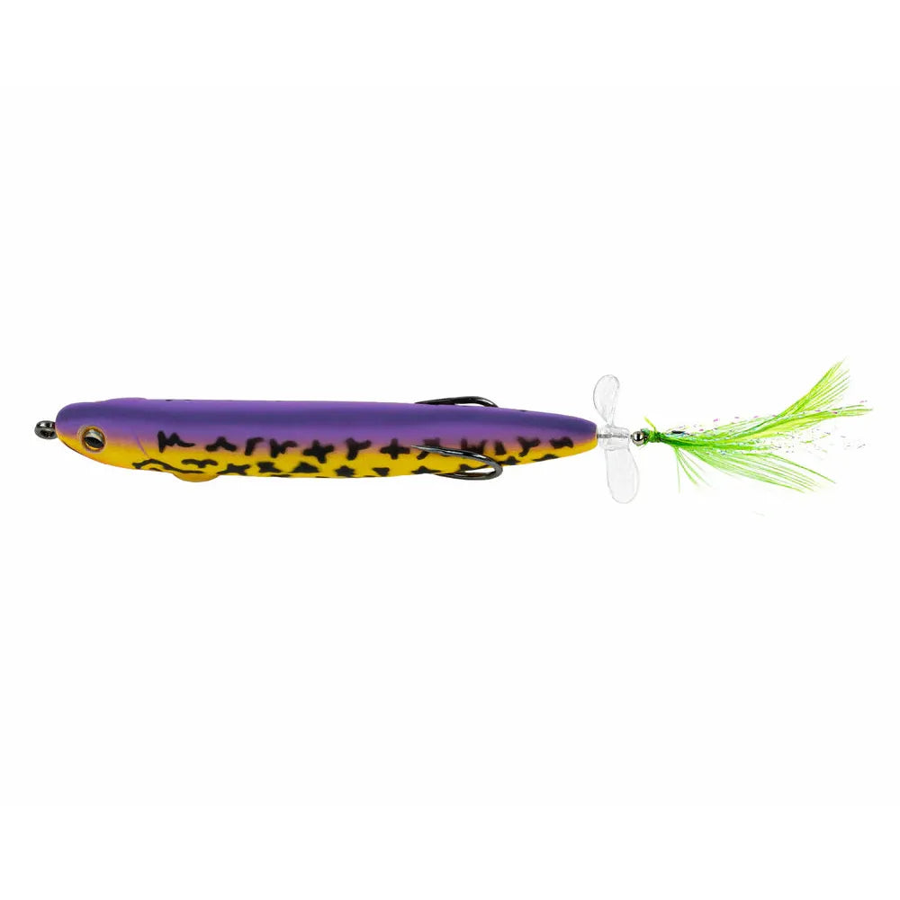 View of Topwater Snag Proof Zoo Prop 4.5" - 3/8oz Sunrise Frog available at EZOKO Fishing