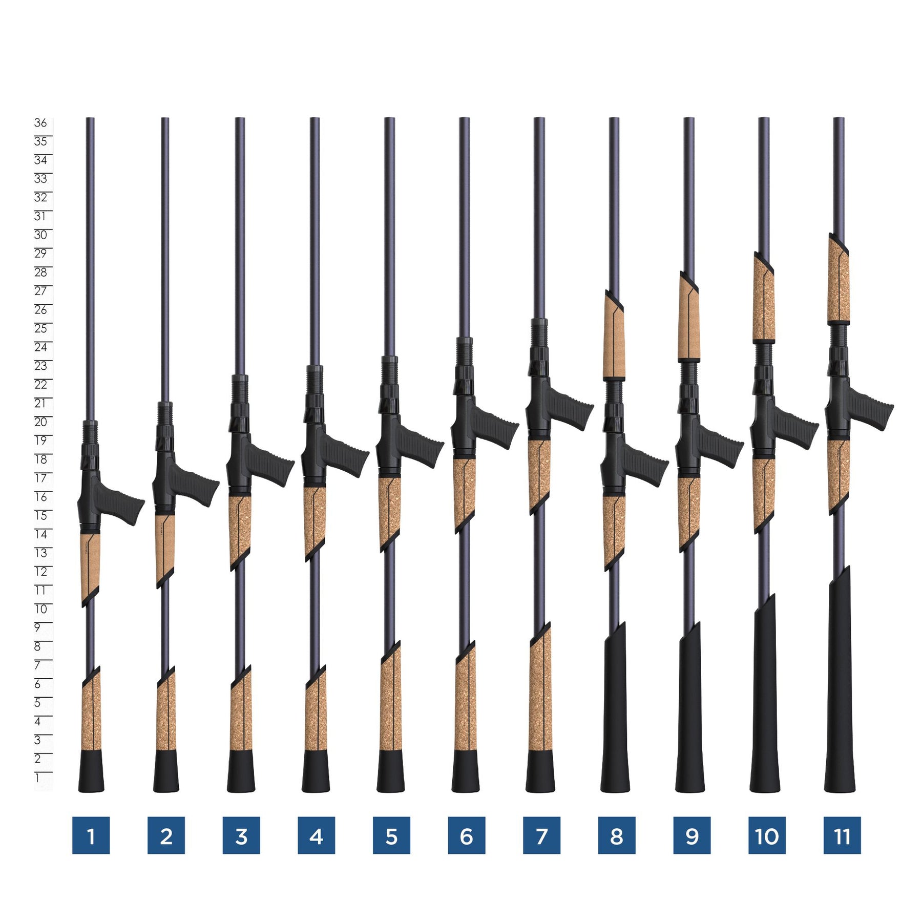 View of Baitcast_Rods St-Croix Mojo Musky Baitcast Rods available at EZOKO Pike and Musky Shop