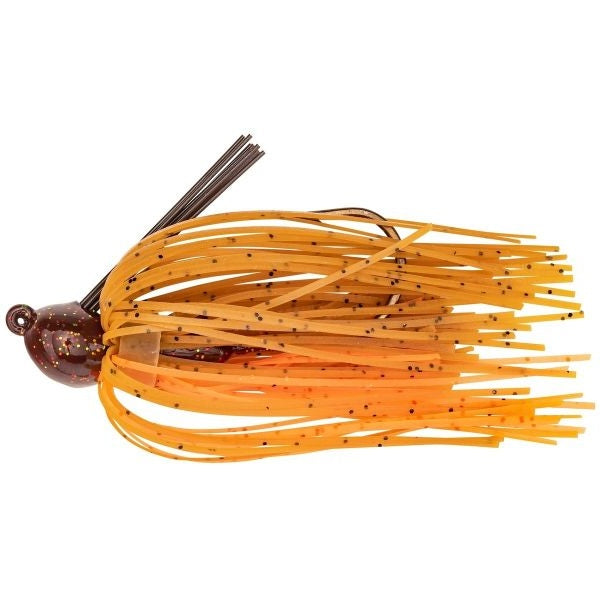 View of Casting Jig Strike King Bitsy Bug Mini Jig 1/16 oz Pumpkin Craw available at EZOKO Fishing
