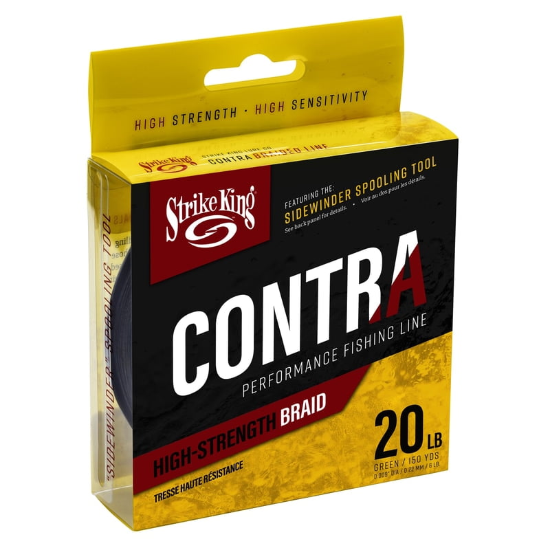View of Braid Strike King Contra Braid Green 20 lbs 300 Yds available at EZOKO Fishing