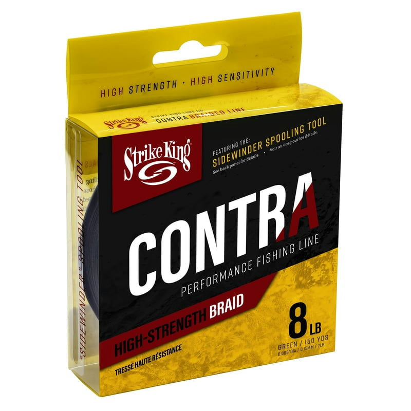 View of Braid Strike King Contra Braid Green 8 lbs 150 Yds available at EZOKO Fishing