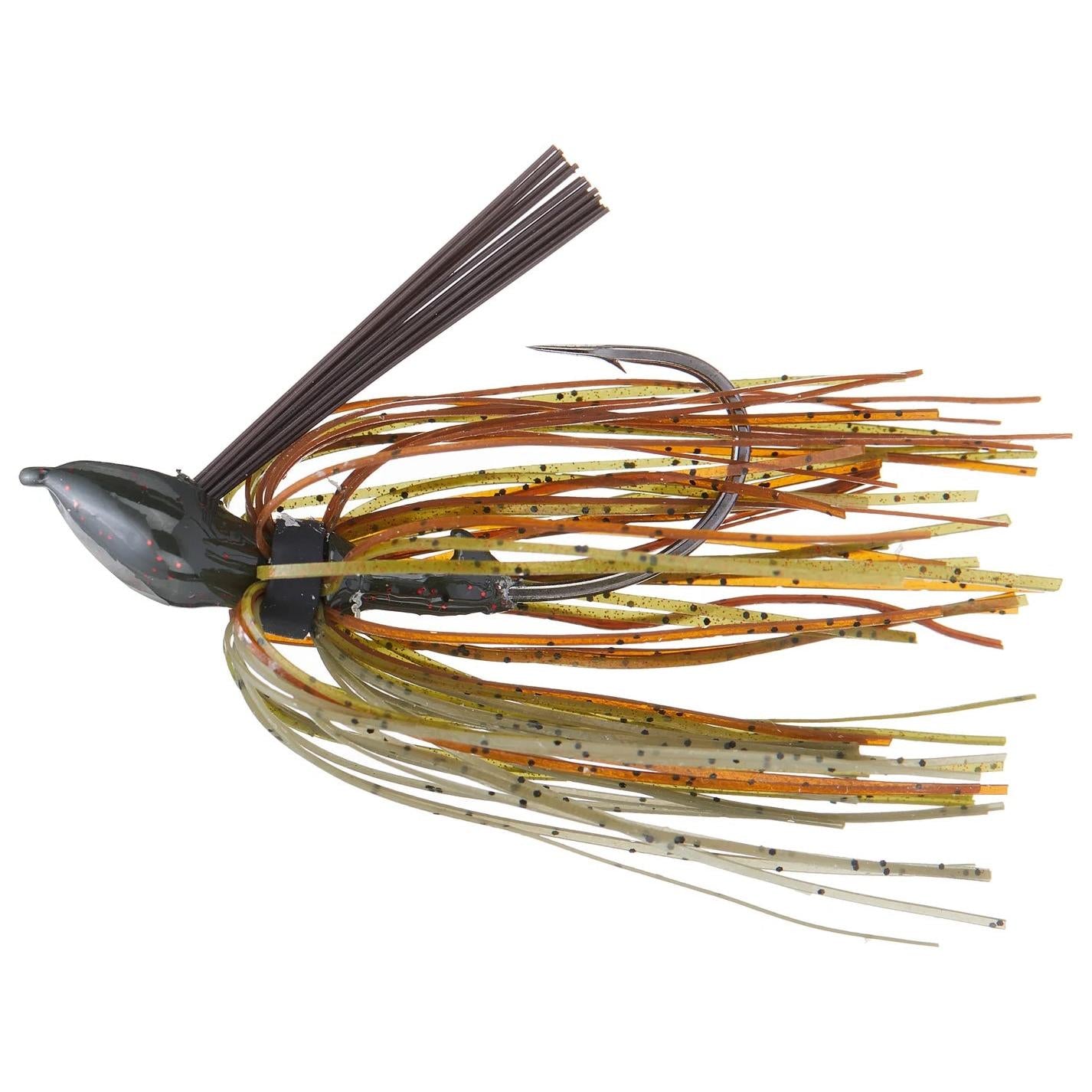 View of Casting Jig Strike King Denny Brauer Baby Structure Jig 1/4 oz Green Pumpkin available at EZOKO Fishing