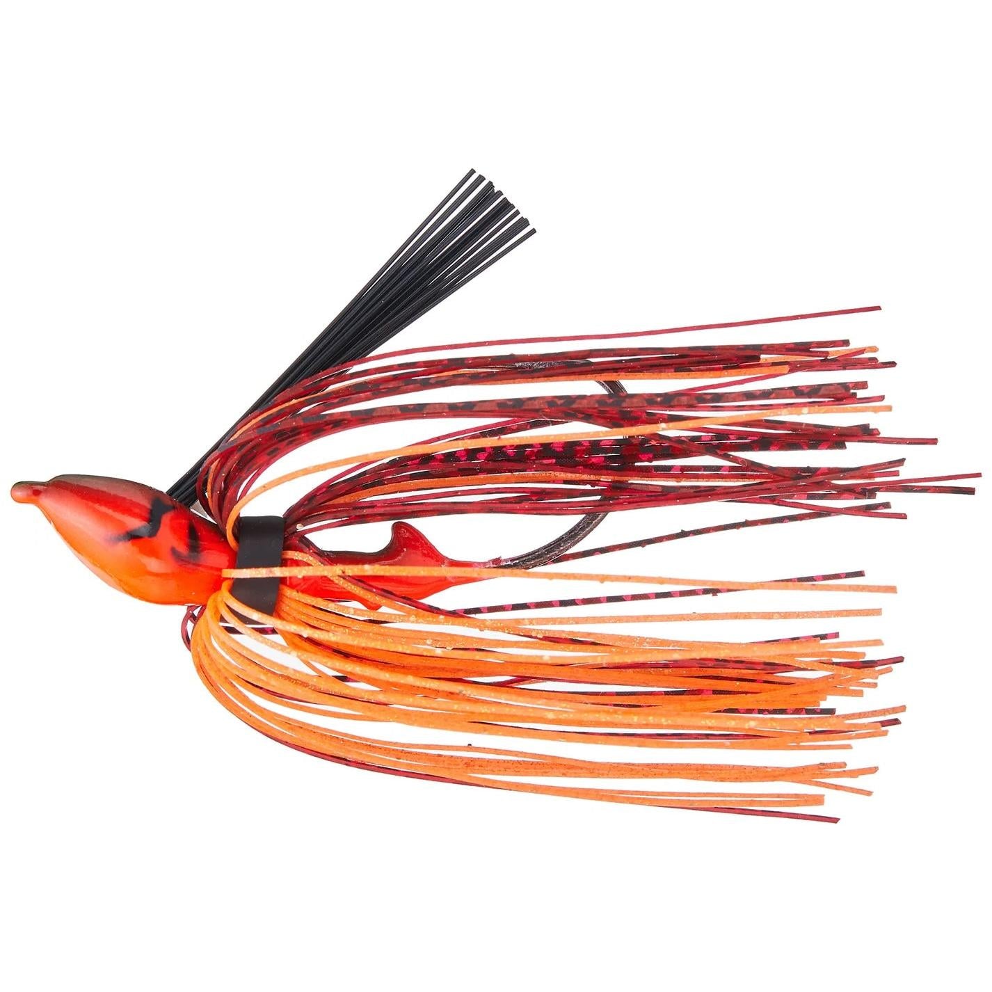 View of Casting Jig Strike King Denny Brauer Baby Structure Jig 3/8 oz Fire Craw available at EZOKO Fishing