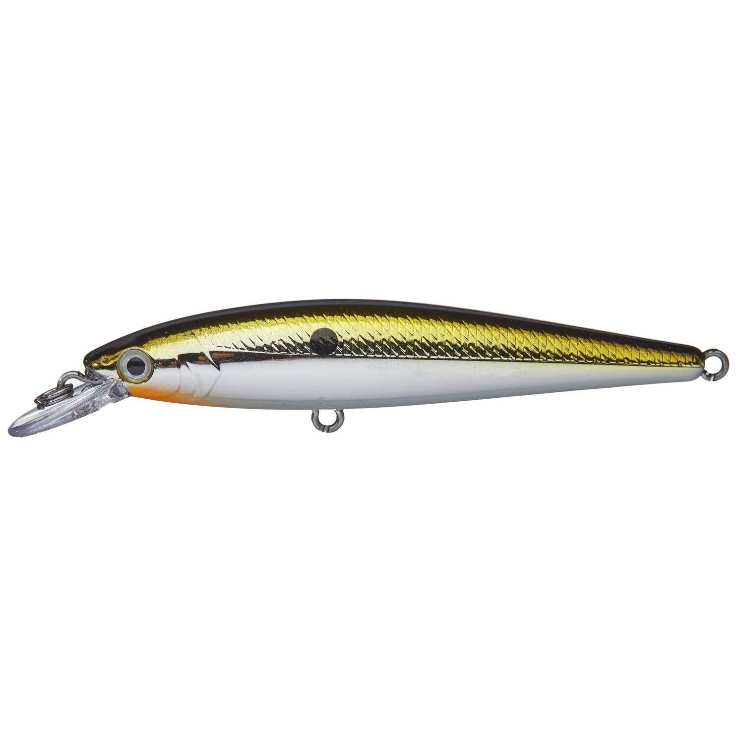 View of Jerkbait Strike King KVD Jerkbait 100 Chrome Gold Black available at EZOKO Fishing