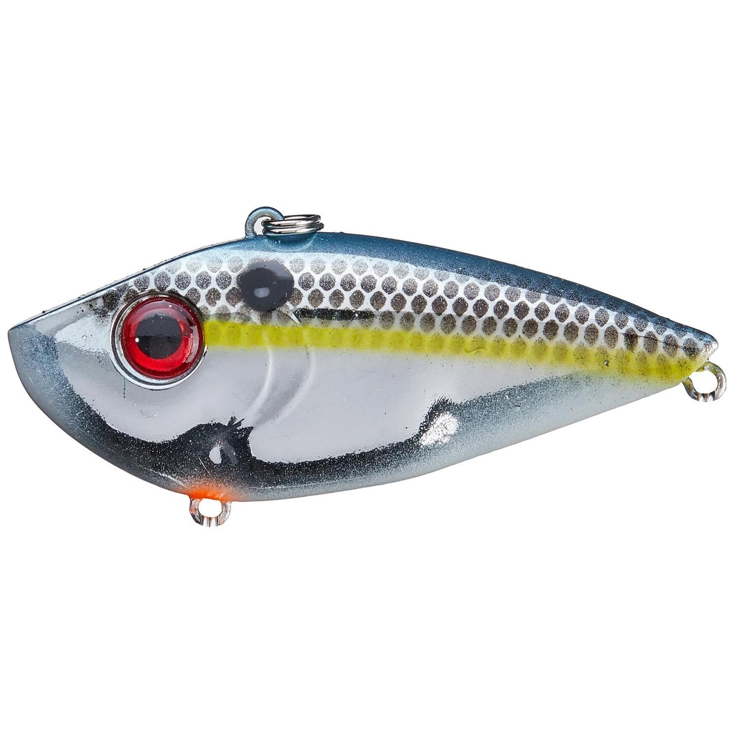 View of Lipless crankbait Strike King Red Eyed Shad 1/2 oz / Chrome Sexy Shad available at EZOKO Fishing