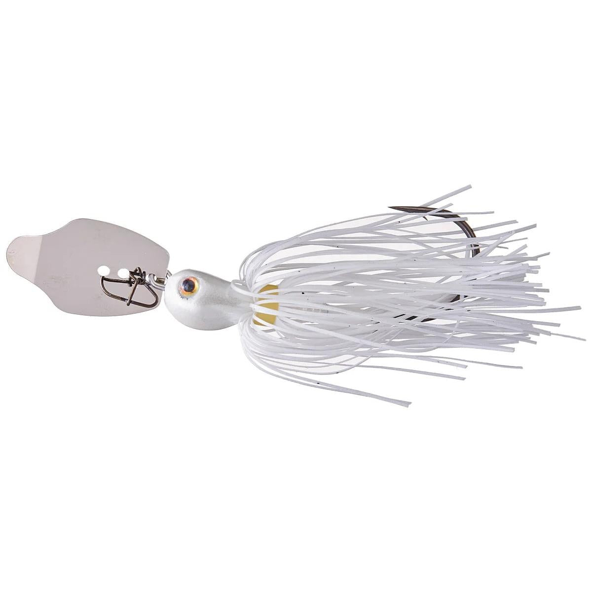 View of chatterbait Strike King Thunder Cricket Vibrating Swim Jig 3/4 oz White available at EZOKO Fishing