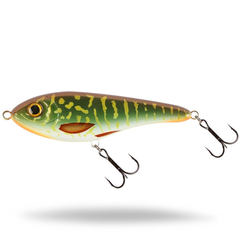 View of Jerk-Glide_Baits Strike Pro Buster Jerk Shallow Glide Bait Special Pike available at EZOKO Fishing