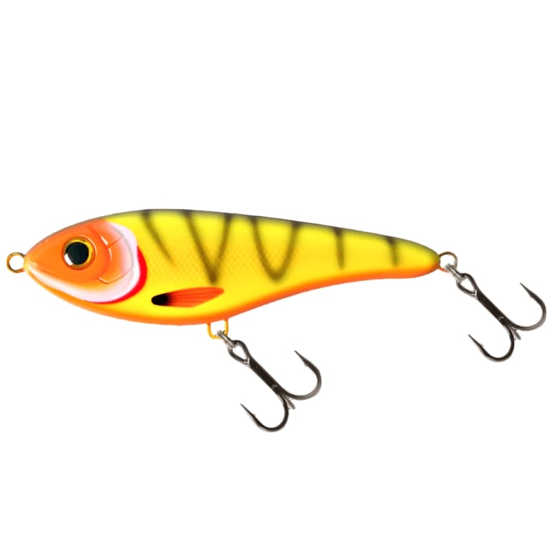 View of Jerk-Glide_Baits Strike Pro Buster Jerk Sinking Glide Bait Neon Tiger Tetra available at EZOKO Fishing