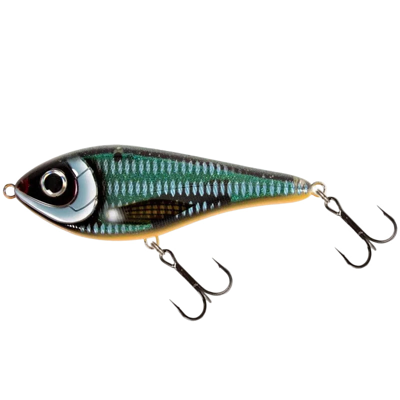 View of Strike Pro Buster Swimbait Cosmic Blue available at EZOKO Fishing