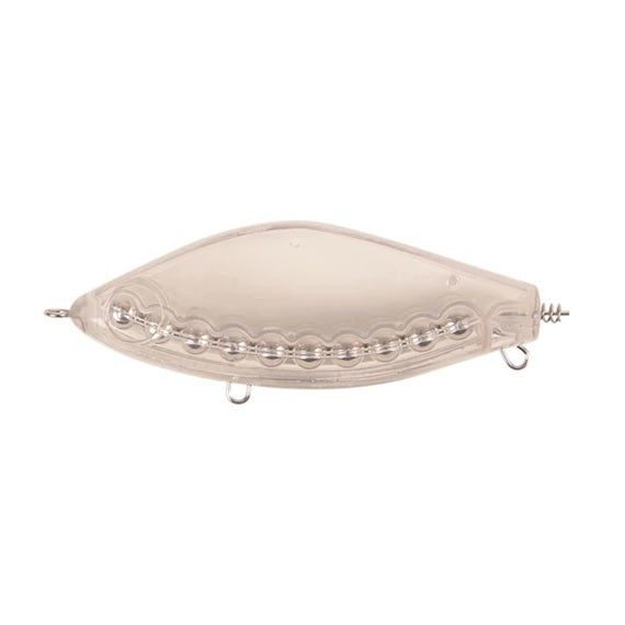 View of Jerk-Glide_Baits Strike Pro Guppie Jr Shallow Glide Bait Clear available at EZOKO Fishing