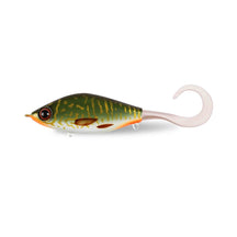 View of Jerk-Glide_Baits Strike Pro Guppie Jr Shallow Glide Bait Special Pike / Pearl White Tail available at EZOKO Pike and Musky Shop