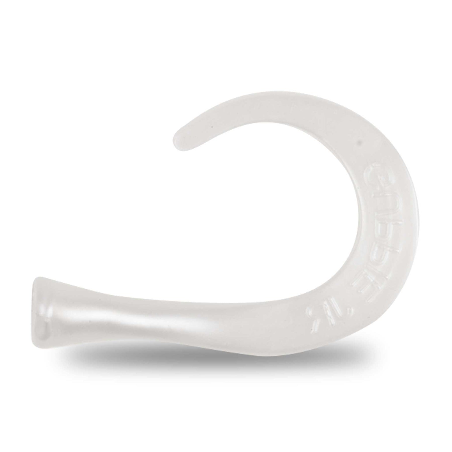 Strike Pro Guppie JR Tail 3 curly / 1 paddle Pearl White Replacement Tails