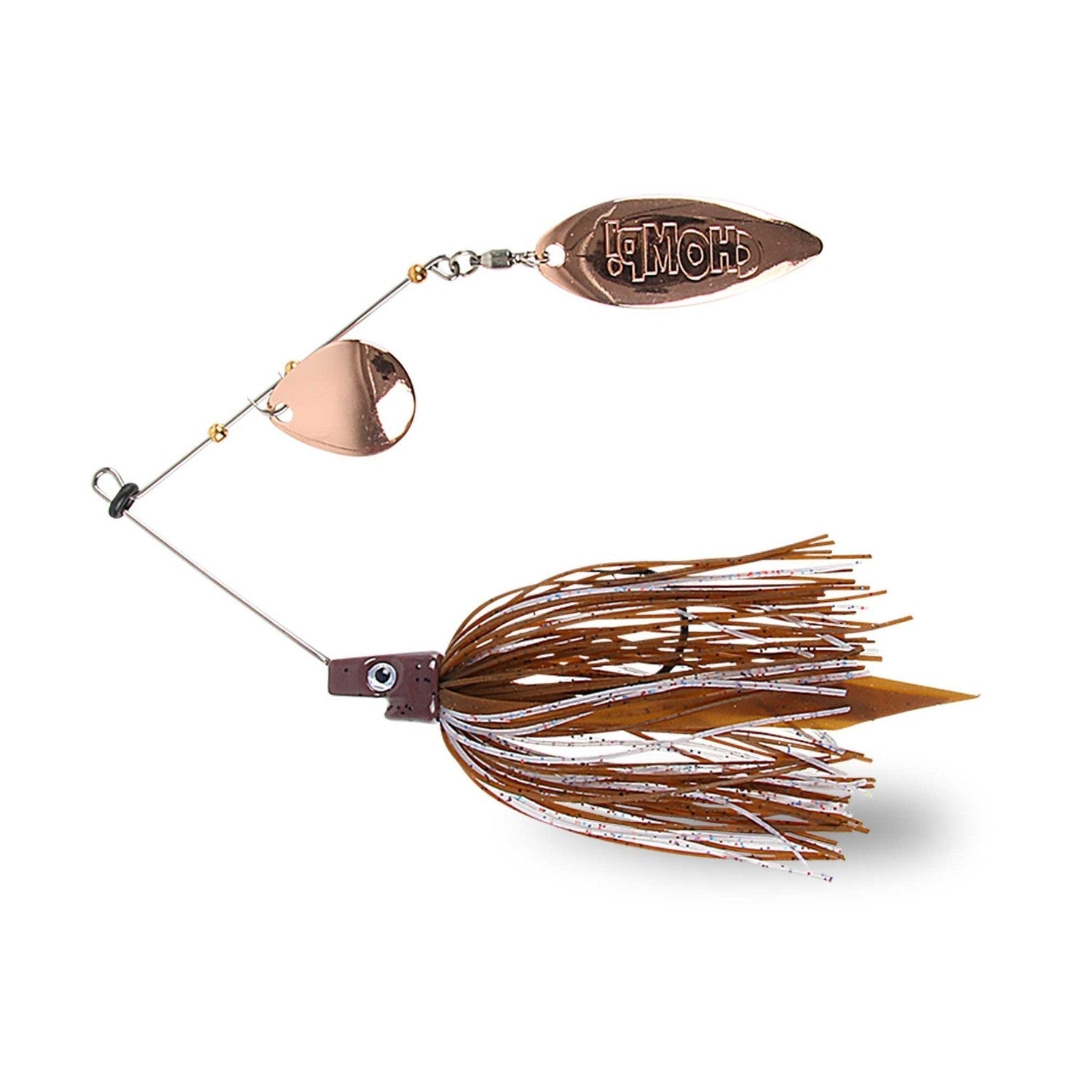 View of Spinnerbaits Strike Pro Pig Chopper Spinnerbait Motoroil Pepper available at EZOKO Fishing