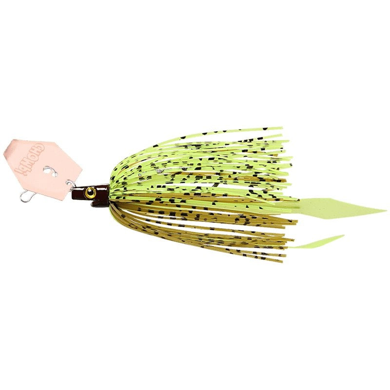View of Chatterbaits Strike Pro Pig Hula Chatterbait 21 gr Pumpkin Chartreuse available at EZOKO Fishing