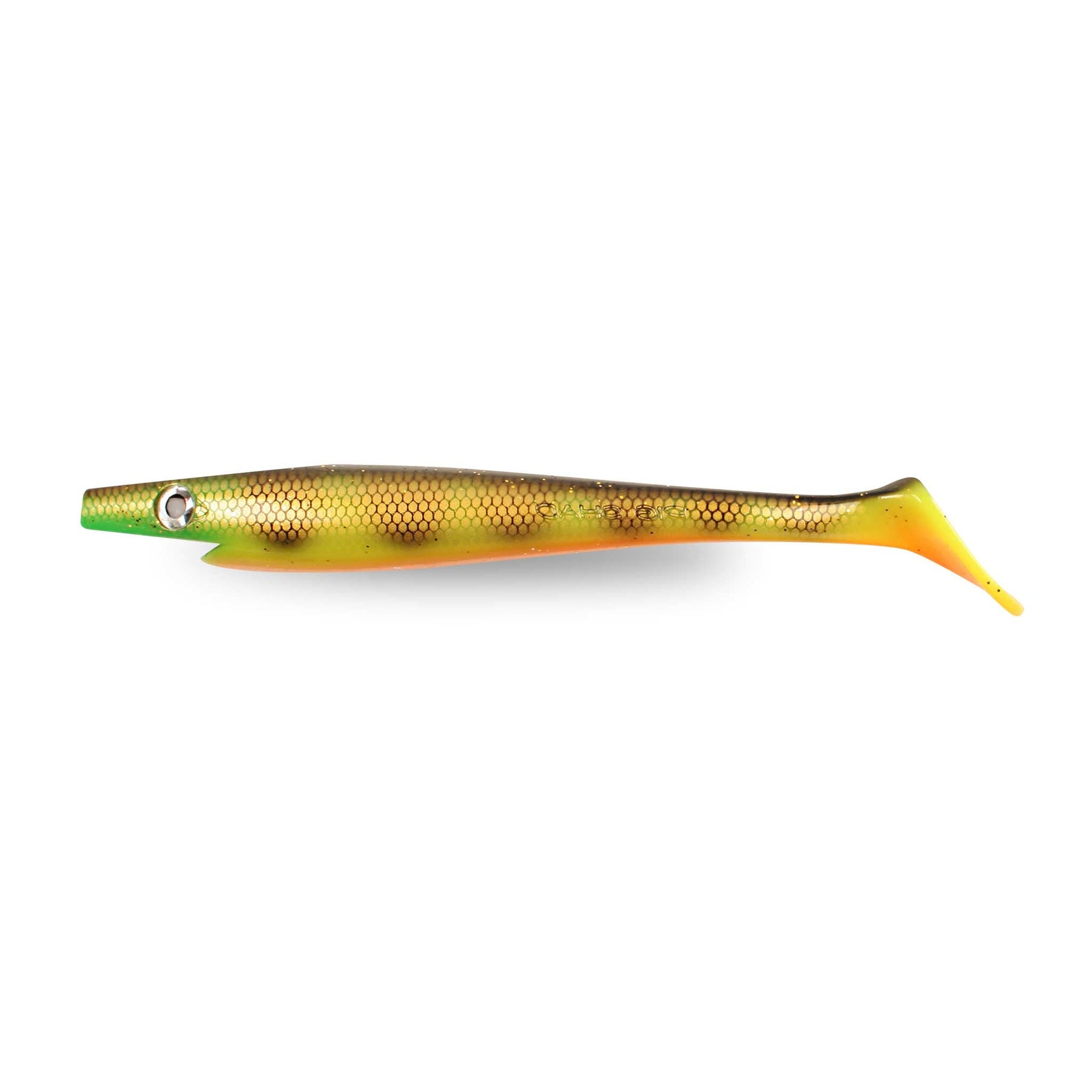 Strike Pro Pig Shad Jr (2-pack) Orange Belly Perch Swimbaits