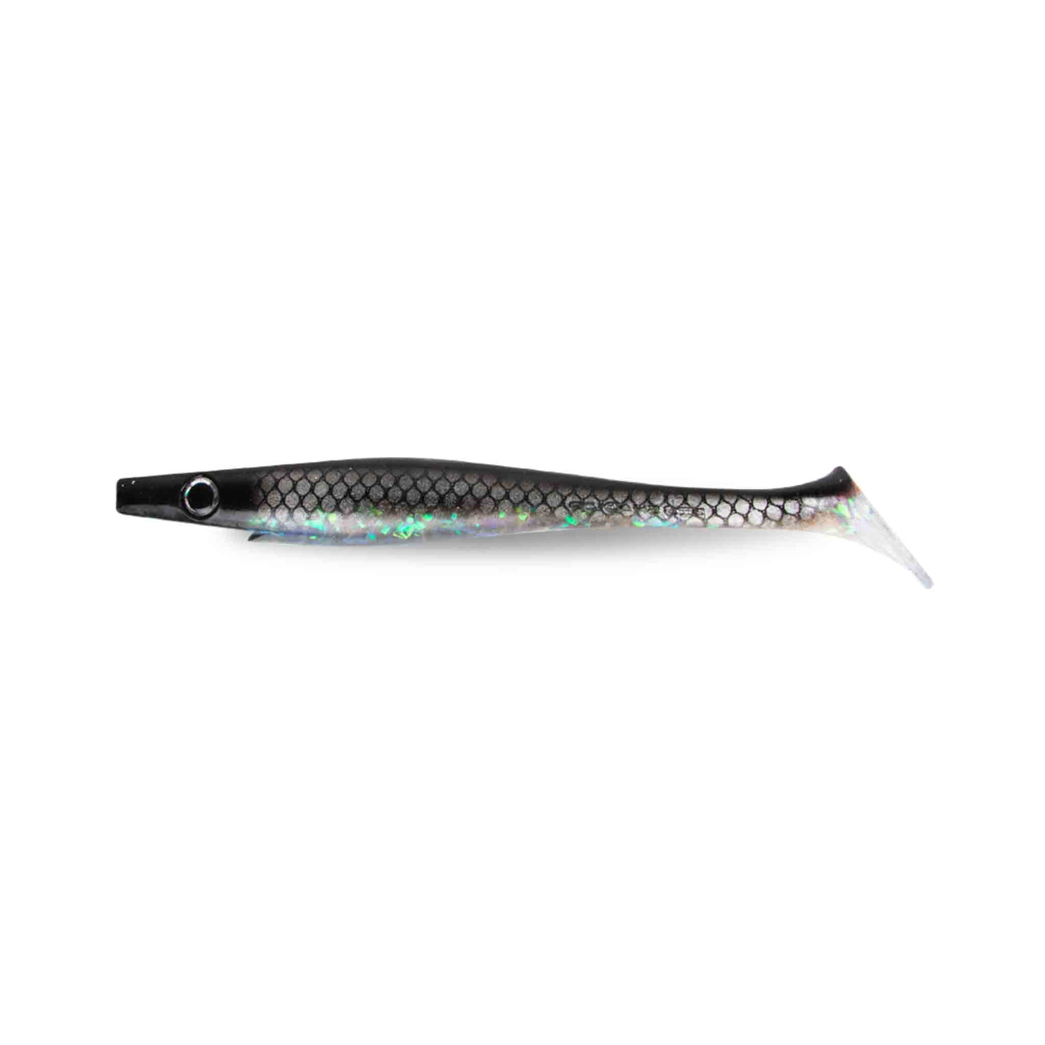View of Swimbaits Strike Pro Pig Shad Swimbait Midnight Shiner available at EZOKO Fishing
