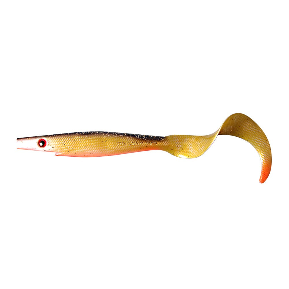 View of Swimbaits Strike Pro Pig Tail Jr (2-pack) Swimbait Shitty Roach available at EZOKO Fishing