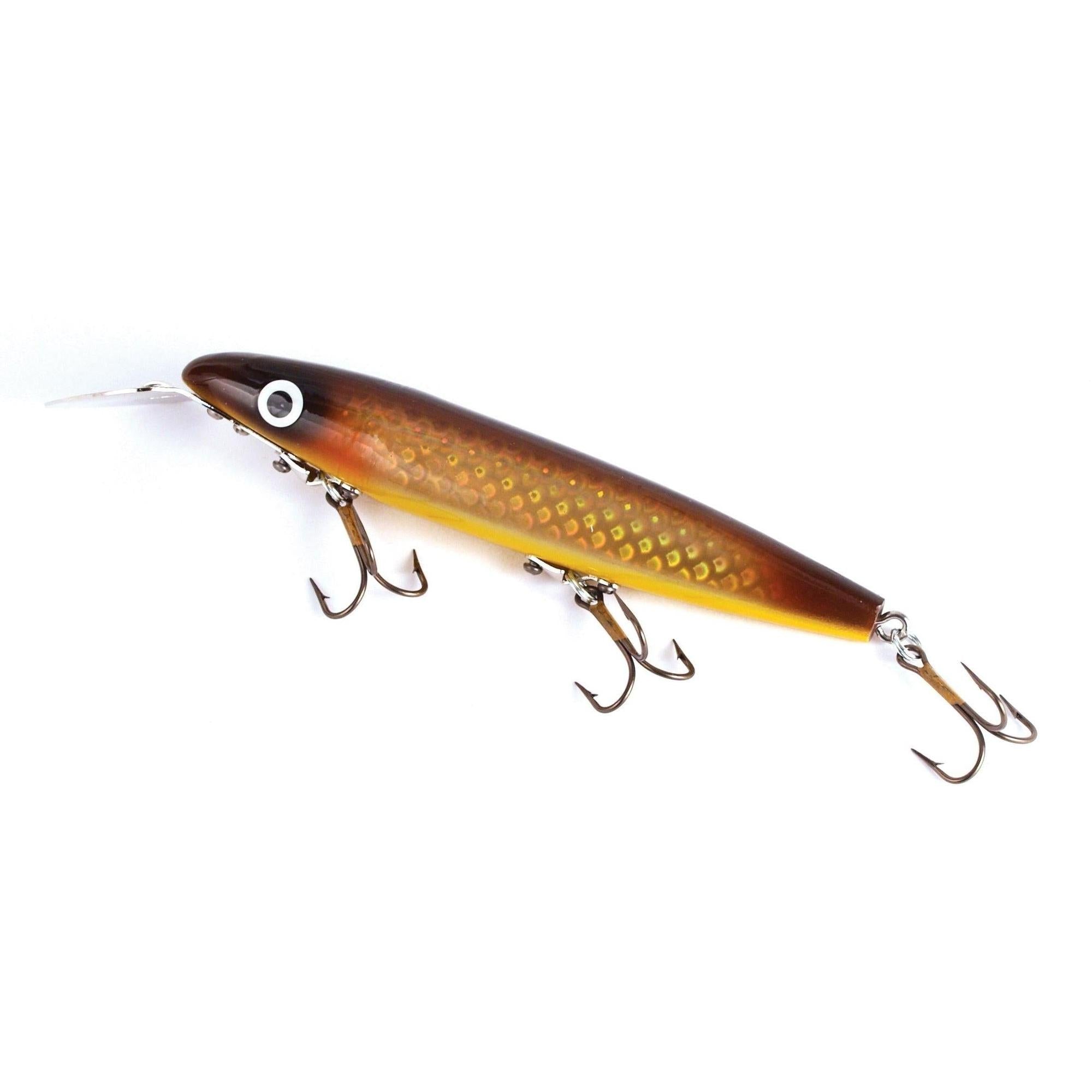 View of Suick Husky 1800 Series Cisco Kid Crankbait Brown / Gold available at EZOKO Fishing