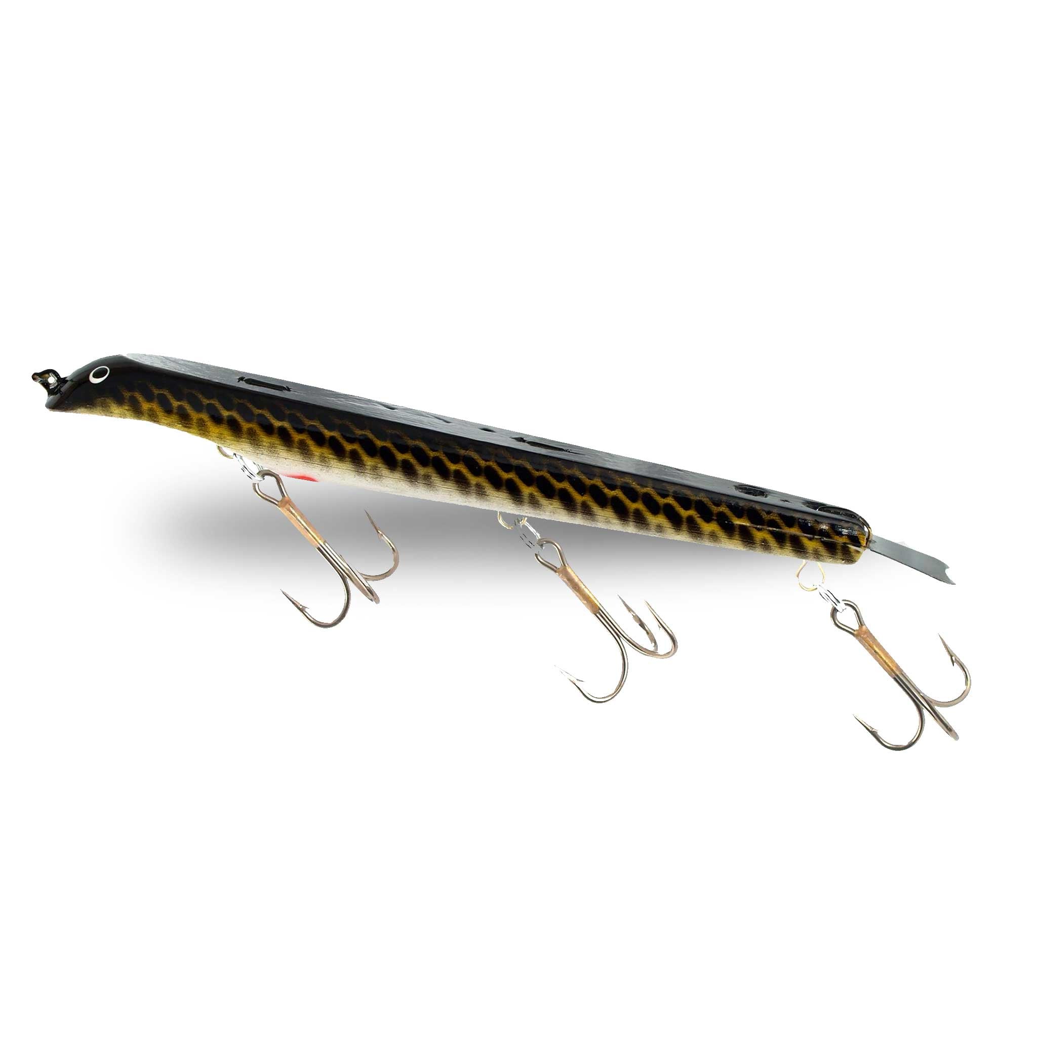 View of Dive_And_Rise Suick Non-Weighted Magnum Thriller 12" Dive And Rise Bait Sucker available at EZOKO Fishing