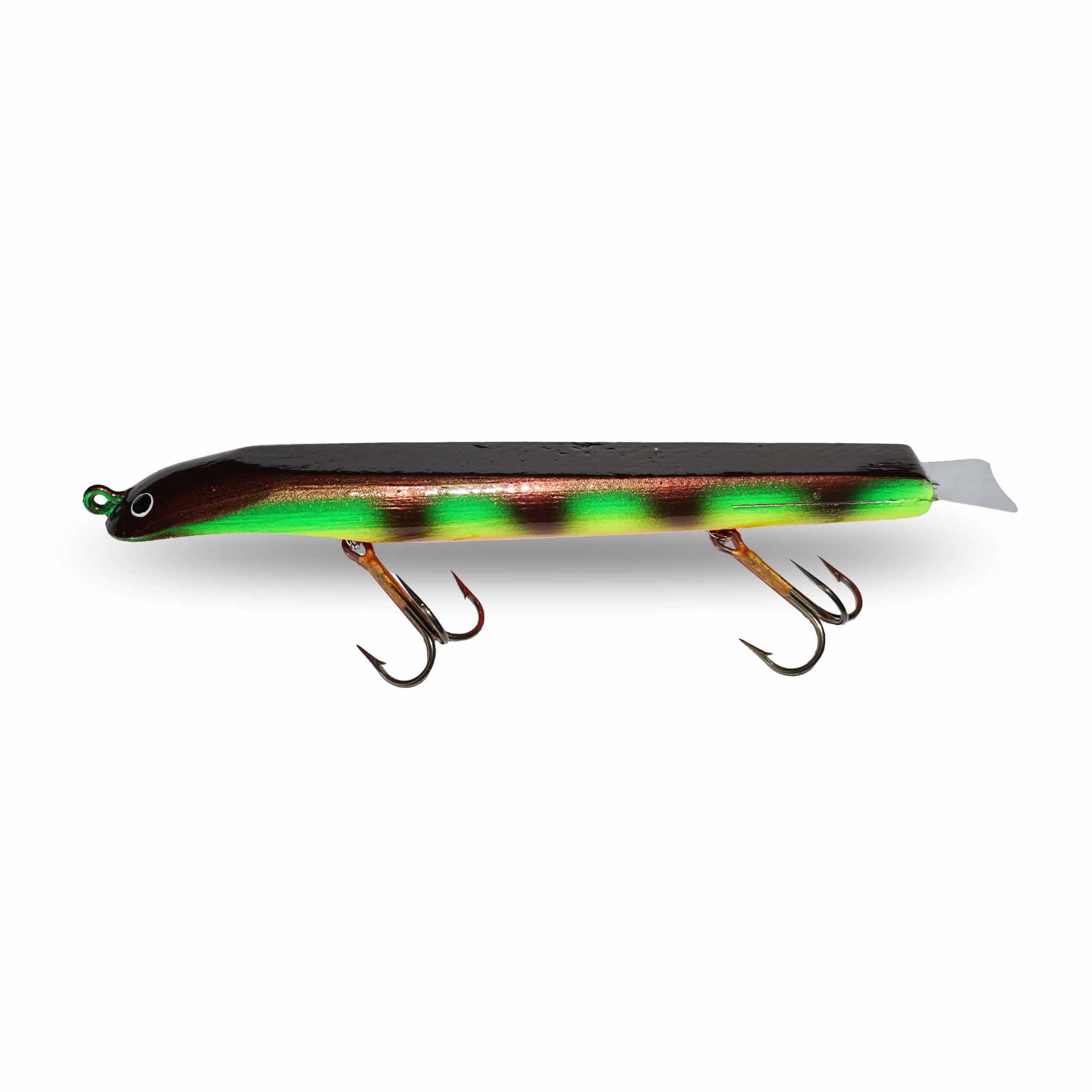 View of Dive_And_Rise Suick Non-Weighted Thriller 7" Dive And Rise Bait Bronze Perch available at EZOKO Fishing
