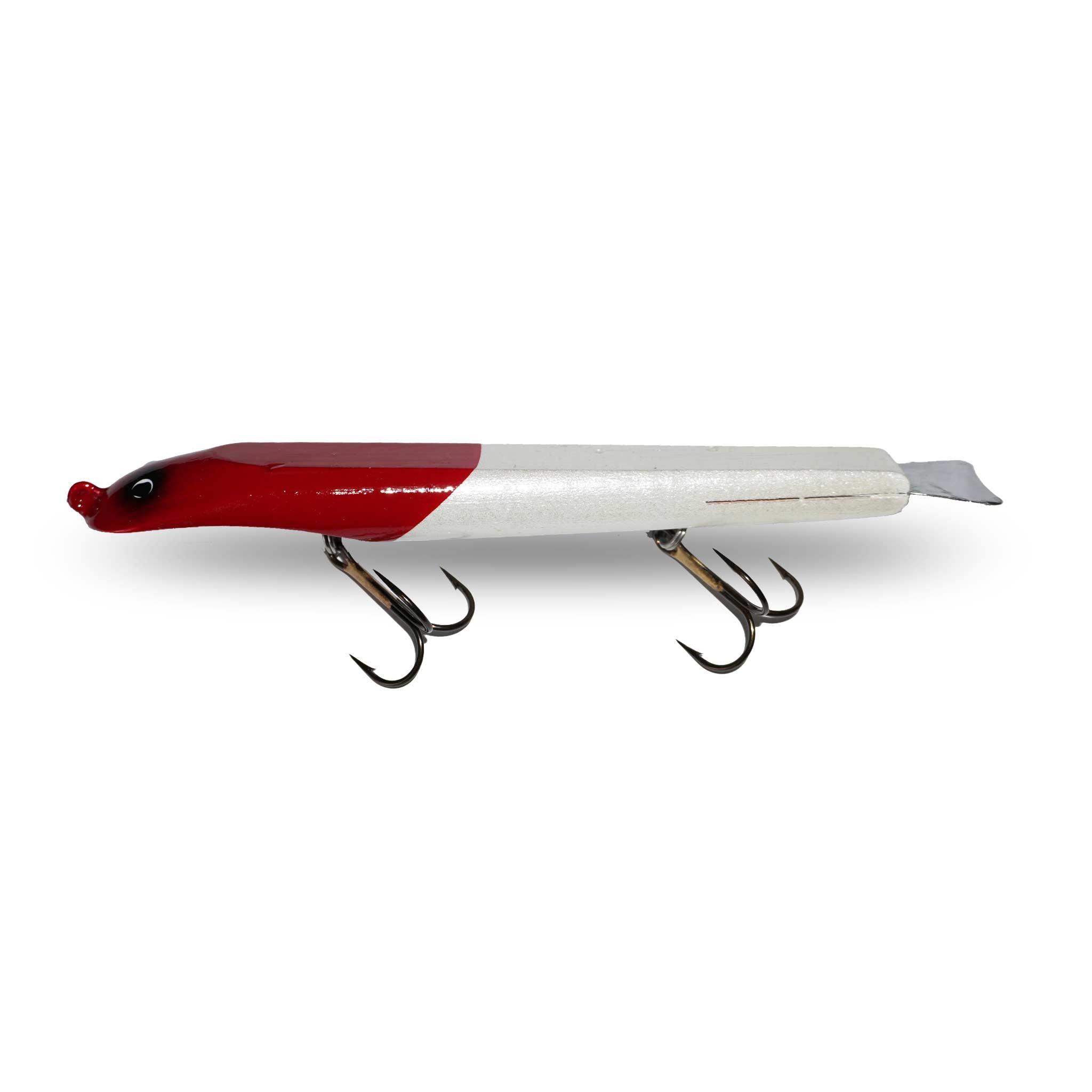 View of Dive_And_Rise Suick Non-Weighted Thriller 7" Dive And Rise Bait Red Head available at EZOKO Fishing