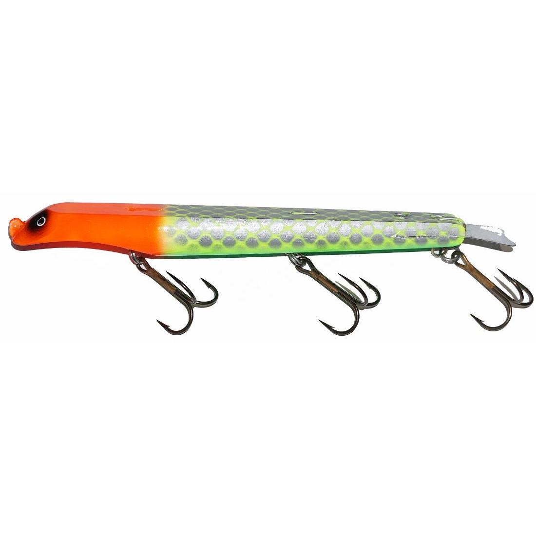 View of Dive_And_Rise Suick Non-Weighted Thriller 9" Dive And Rise Bait Hot Tamale available at EZOKO Fishing