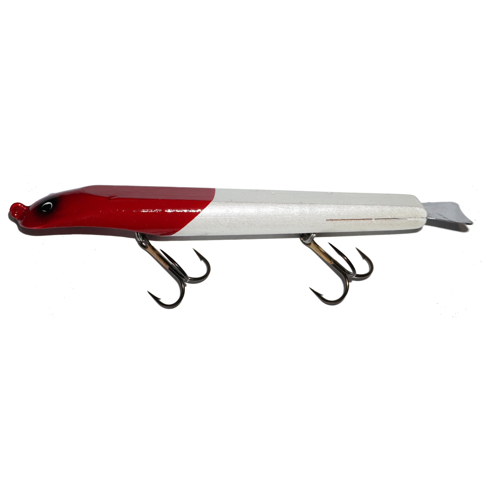 View of Dive_And_Rise Suick Weighted Thriller 7" Dive And Rise Bait Red Head available at EZOKO Fishing