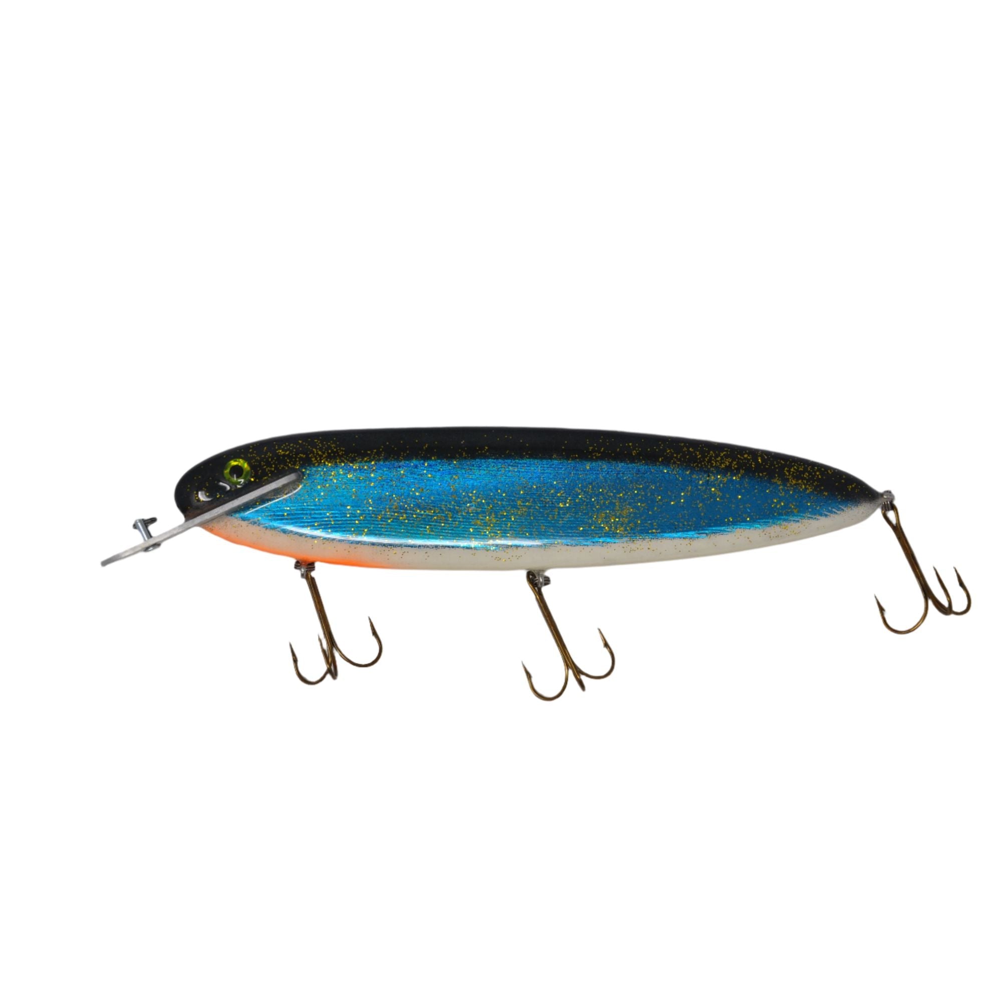 View of Crankbaits Supernatural Big Baits HeadLock 12" Blue White Belly available at EZOKO Fishing