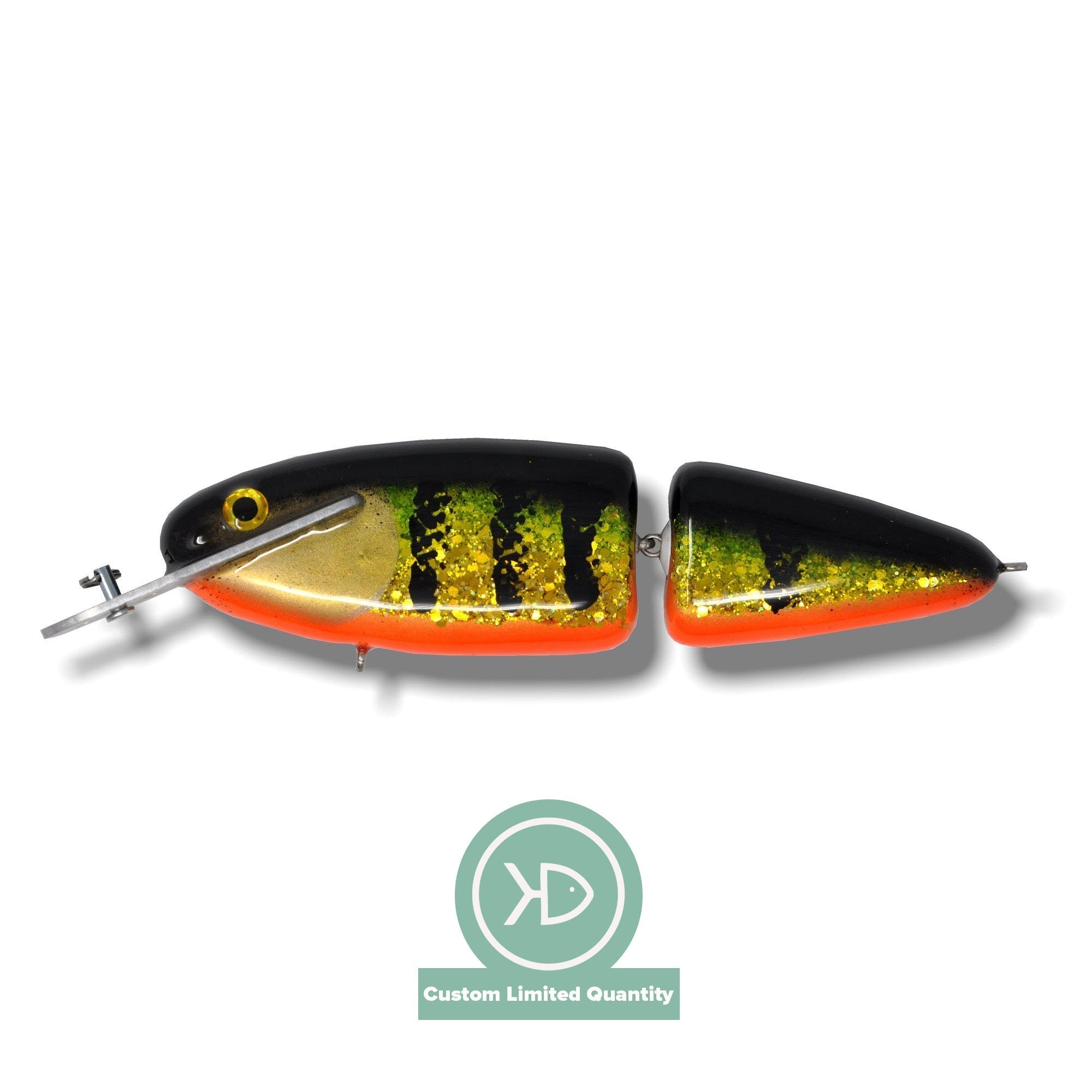View of Crankbaits Supernatural Big Baits Mattlock Jointed 8Five Perch Orange Belly available at EZOKO Fishing