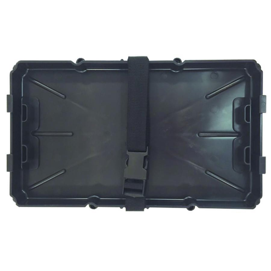 View of boat_accessories TH Marine Combo Two Size Battery Tray 24-27 size available at EZOKO Pike and Musky Shop