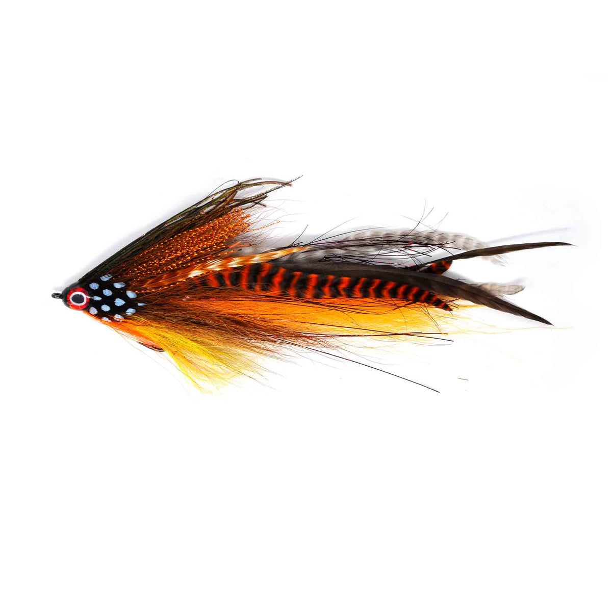 View of Flies Urban Fly Co. Single Minnow Fly Brownie available at EZOKO Pike and Musky Shop