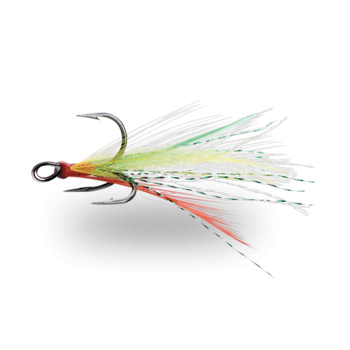 VMC 8651DT Dressed X-Rap Treble Black Nickel #2 Fire Tiger Hooks