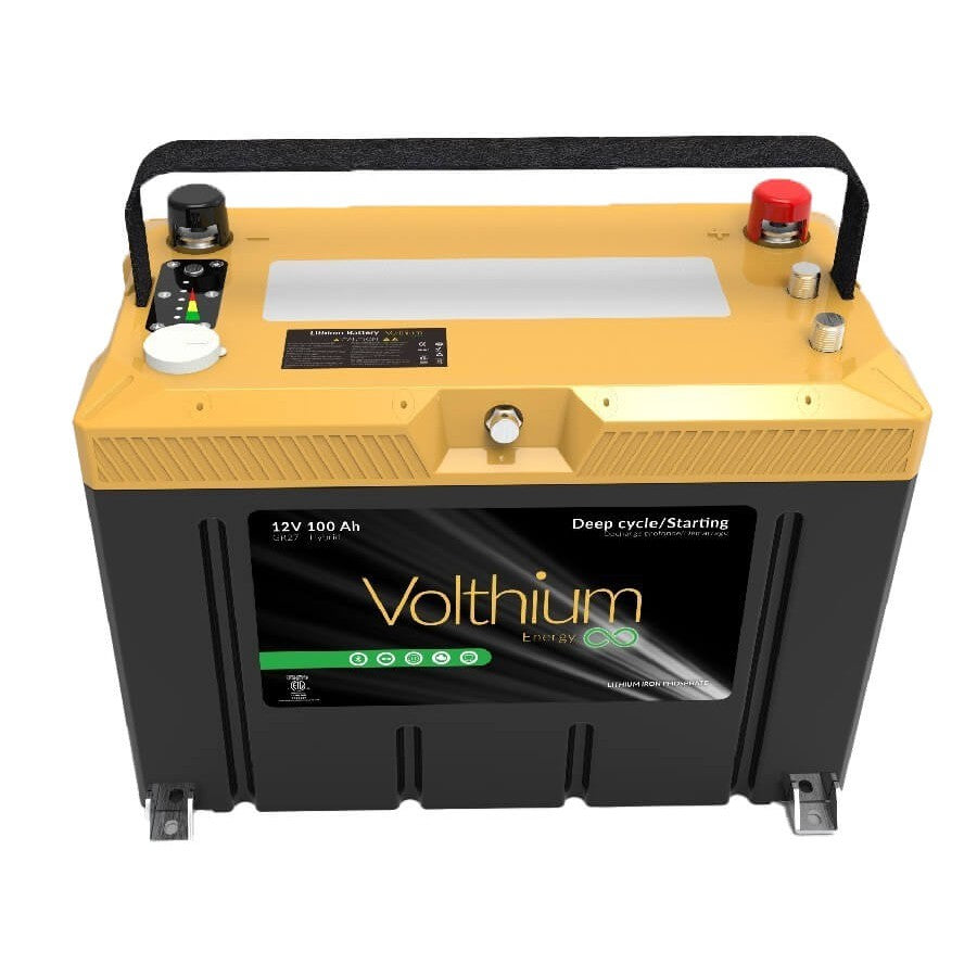View of batteries_chargers Volthium Lithium Marine Battery 12V 100Ah PRO SERIES - Hybrid (Engine Cranking / Deep Cycle) available at EZOKO Pike and Musky Shop