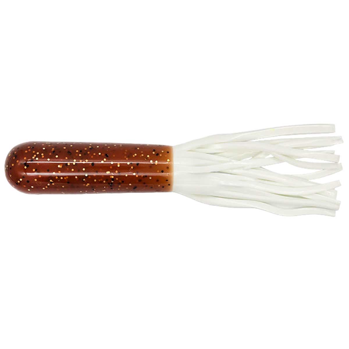 View of Rubber Water Wolf Lures Magnum Gator 11" - Unrigged (2pck) Walleye White Tail available at EZOKO Fishing