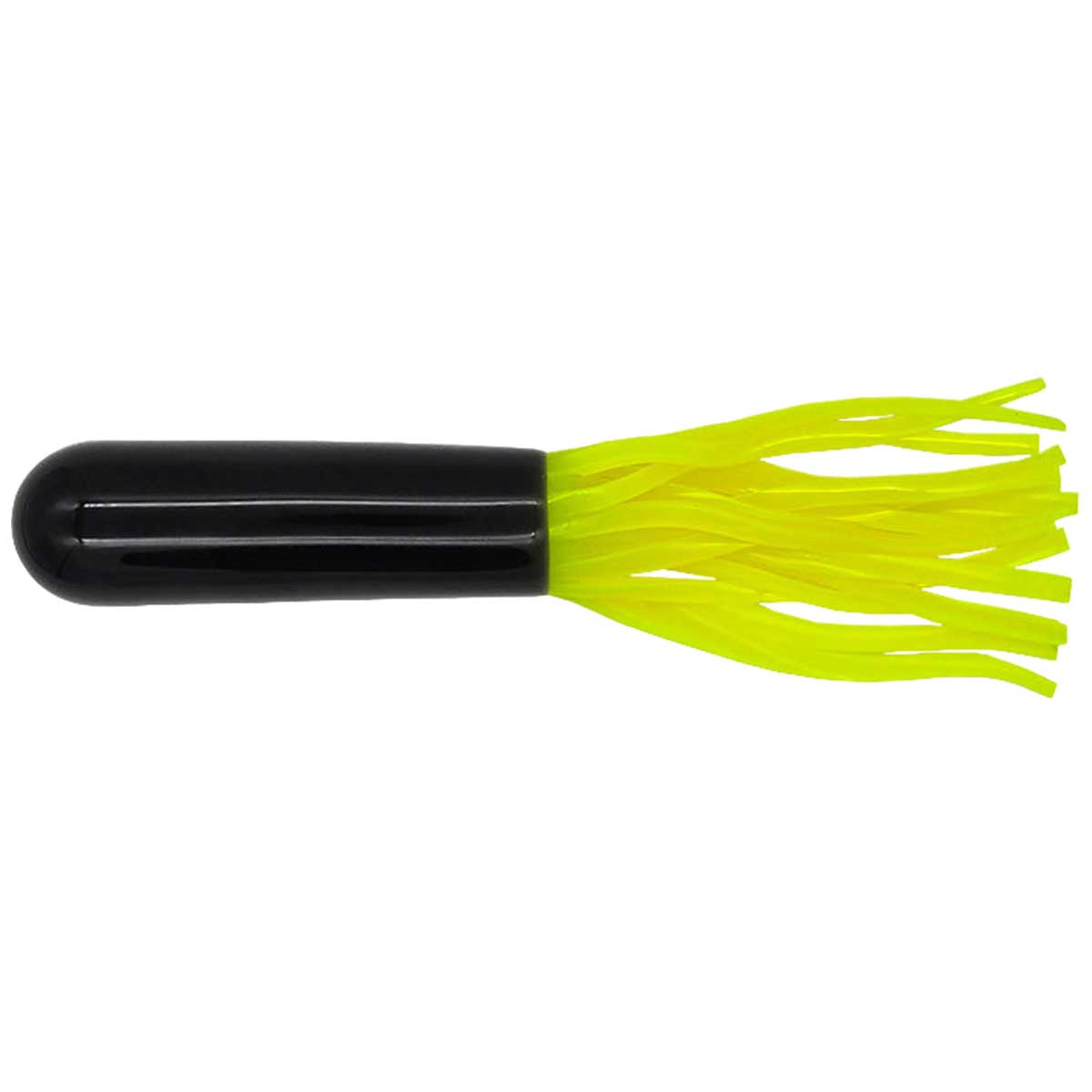 View of Rubber Water Wolf Lures Magnum Gator 11" - Unrigged (2pck) Black Chartreuse available at EZOKO Fishing