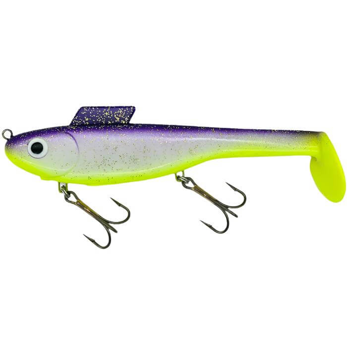 View of Swimbaits Water Wolf Lures Shadzilla SRS SB (Solid Body) 9.5" Swimbait Sexy Shad available at EZOKO Pike and Musky Shop