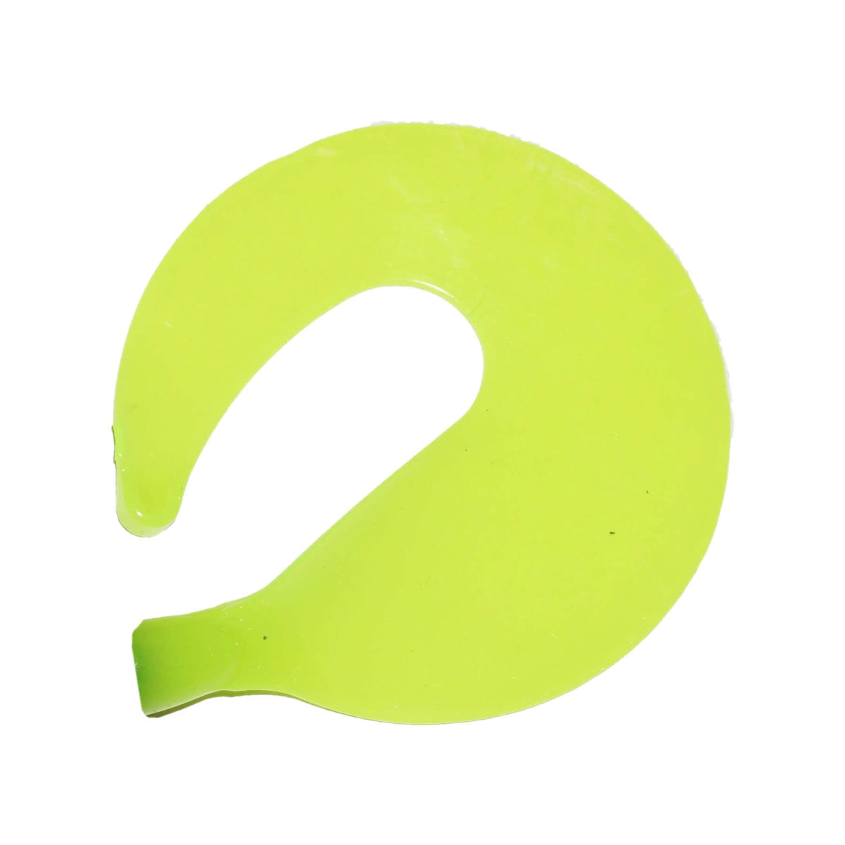 View of Lures_Add-on Whale Tail Plastics 11" Replacement Tail Chartreuse available at EZOKO Pike and Musky Shop