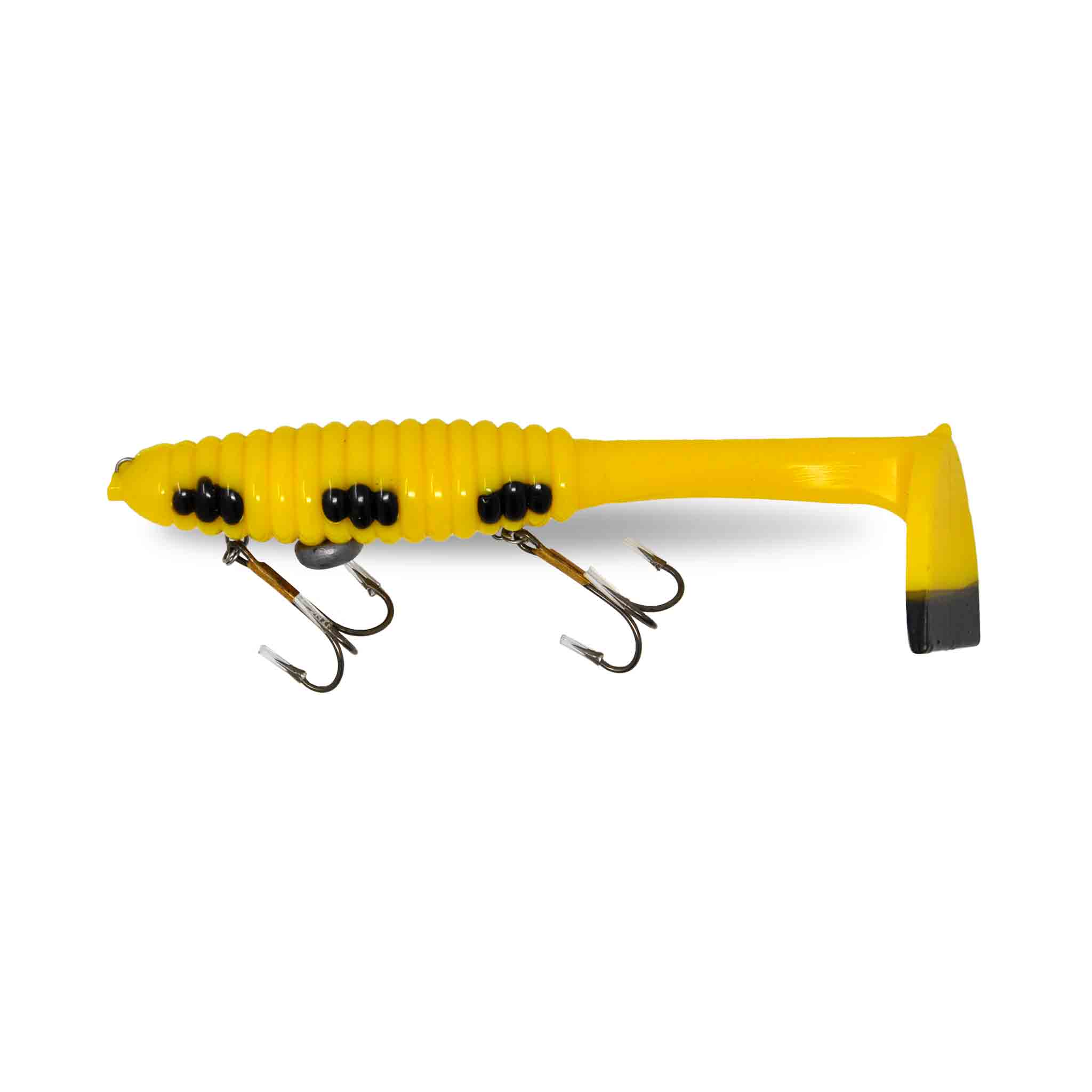 View of Rubber Whale Tail Plastics Phat Tail Jailbird (Ezoko Custom) available at EZOKO Fishing