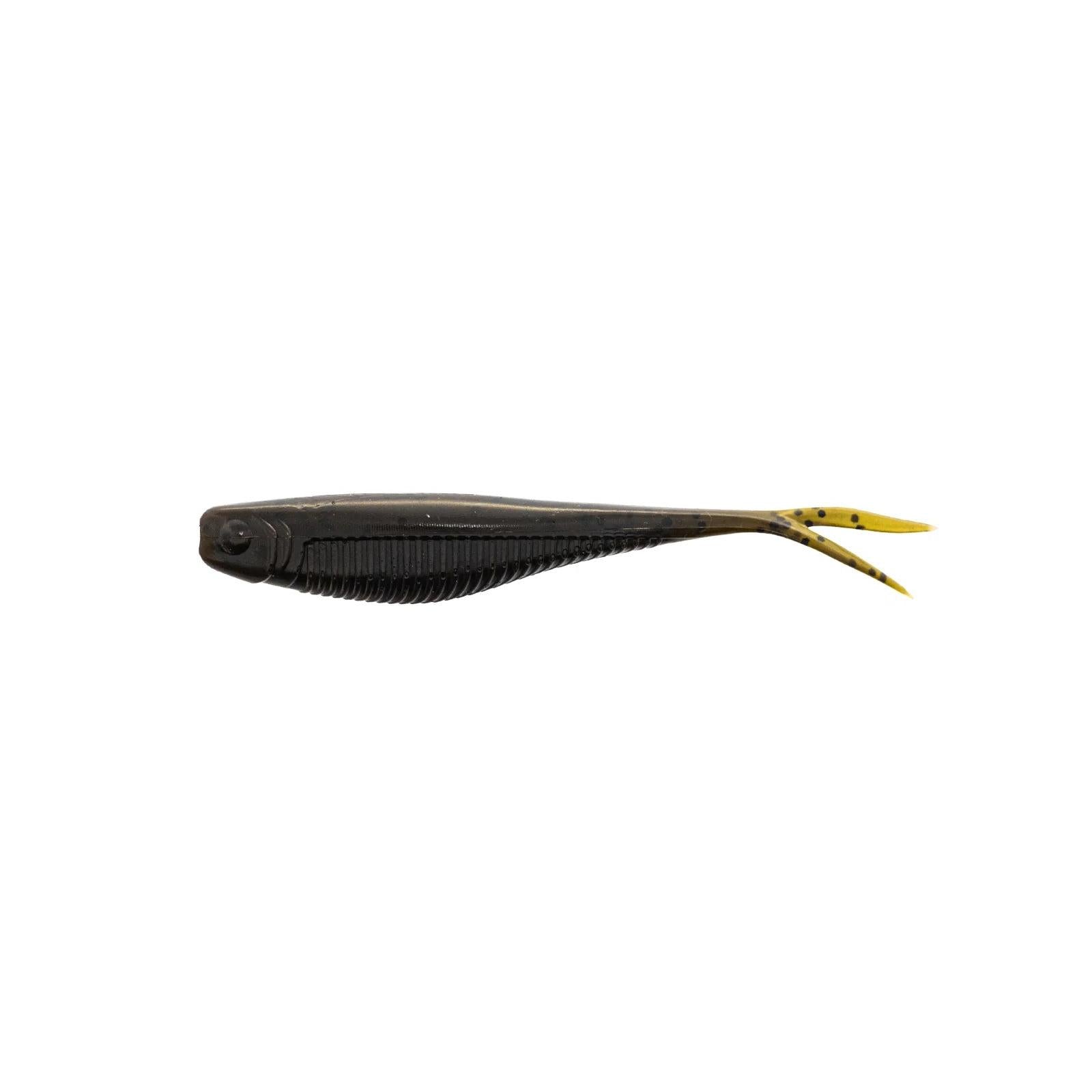 View of softbaits X Zone Rally Shad 3.75" Dark Green Pumpkin available at EZOKO Fishing
