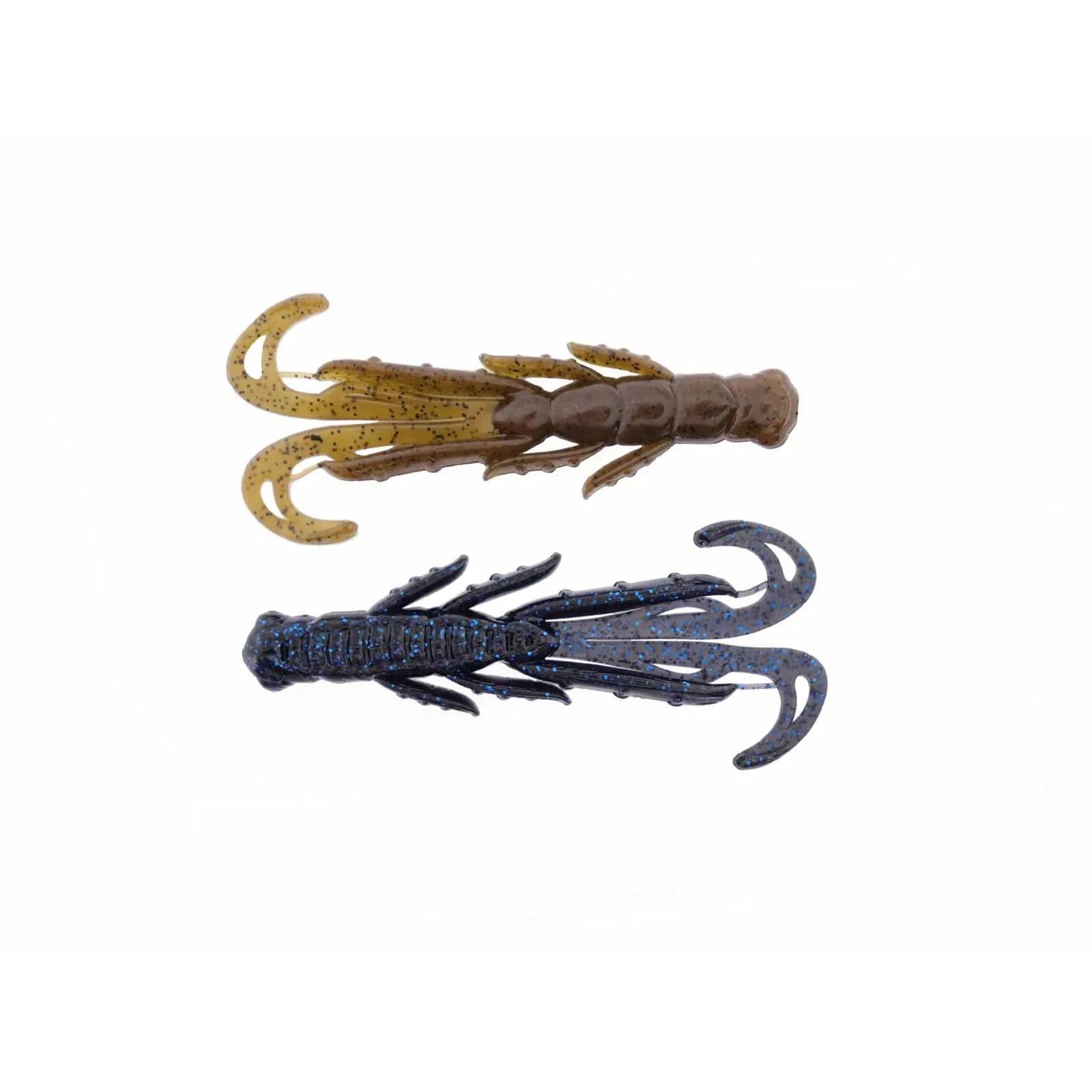 View of X Zone Scented Stealth Creature Black Blue Flake/Green Pumpkin Laminate available at EZOKO Fishing